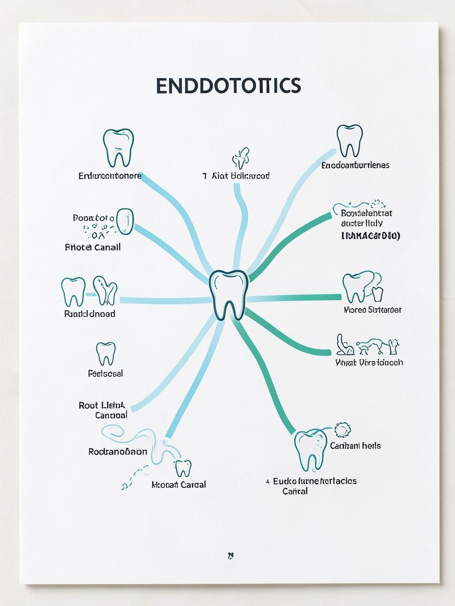 Exemplo de mapa mental de Endodontia